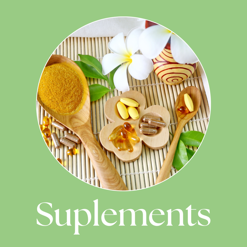 natural supplements and vitamins representing wellness and health support